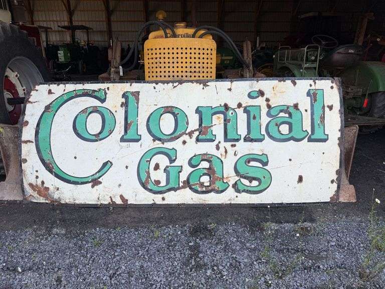 10ft Porcelain Colonial sign image