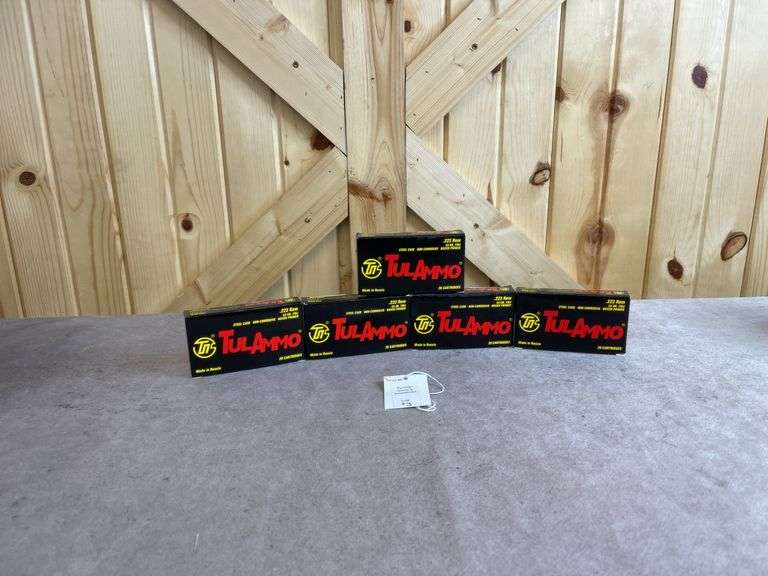 5 Boxes Tul Ammo 55 Gr. FMJ .223 Rem image