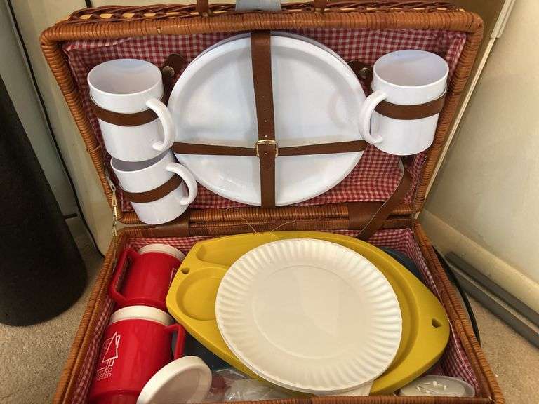 Picnic Basket and misc