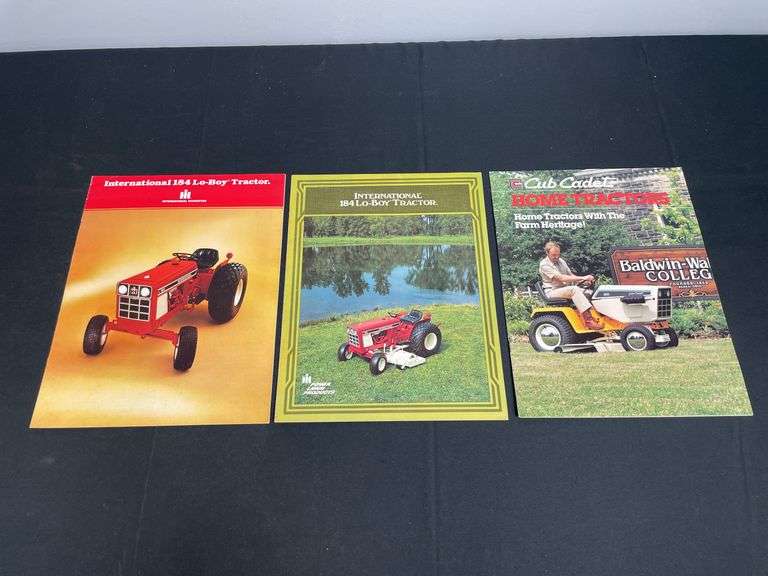 (3) IH 184 + Cub Cadet Sales Literature image