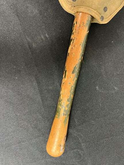 US Ames M-1943 Folding Shovel w/Canvas Carrier