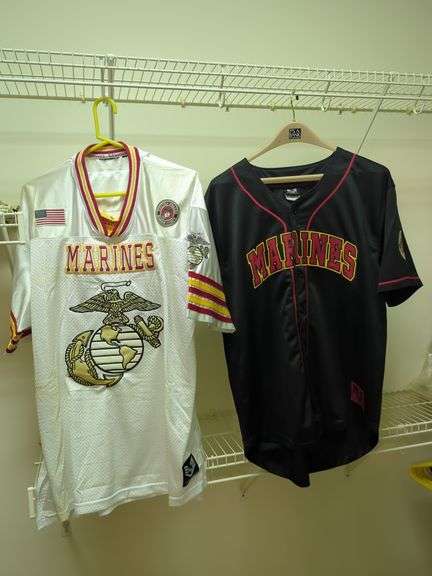 (2) US Marines Sports Jerseys - Size L image
