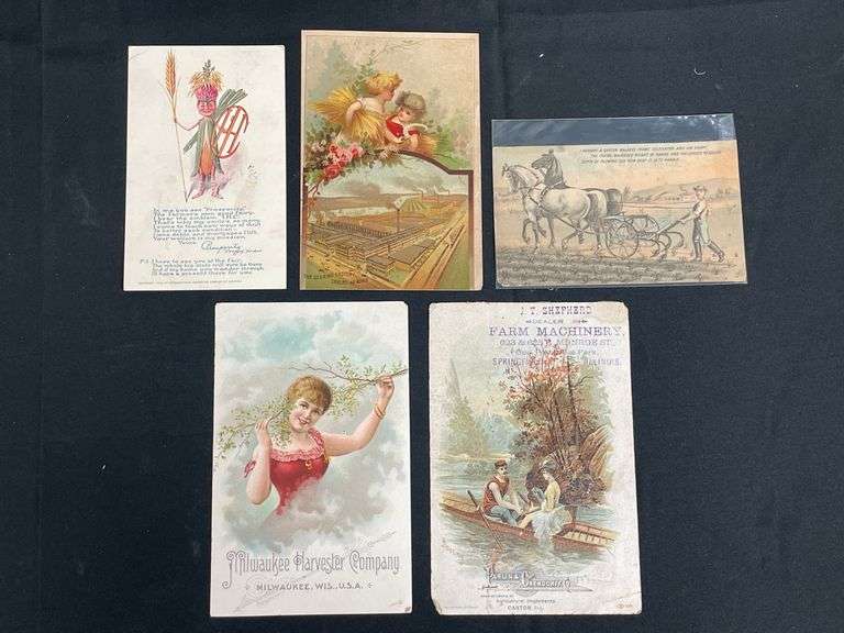 (5) IHC Deering, Milwaukee, P&O Trade Cards image