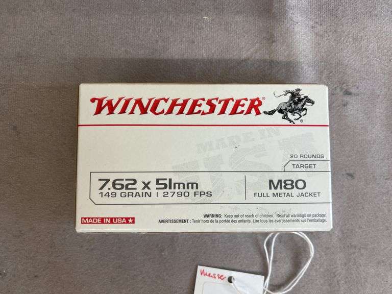 1 Box Winchester 149 Gr. FMJ 7.62X51