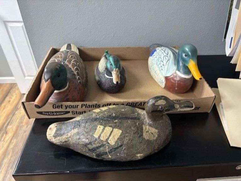 Vintage Duck Decoy and Other Decoys image