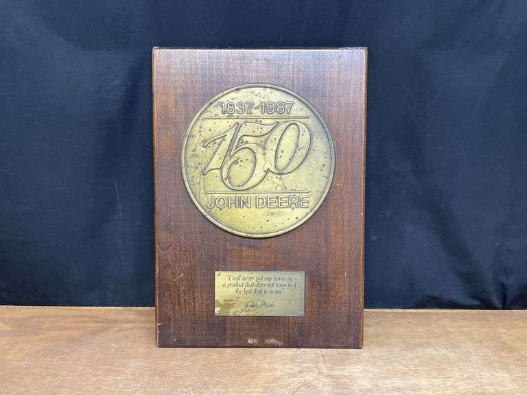 1987 John Deere 150 Years Plaque image