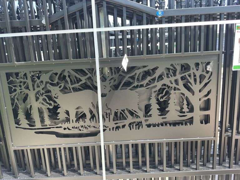 Metal Farm Driveway Gate 7 X 20 Ft 2 Pieces