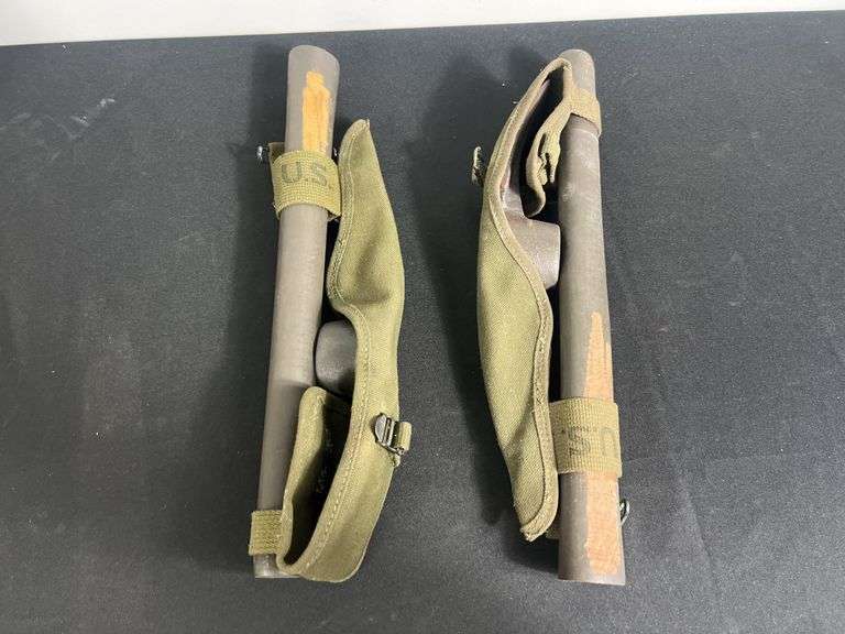 (2)-US Military Pick Mattocks w/Carriers image