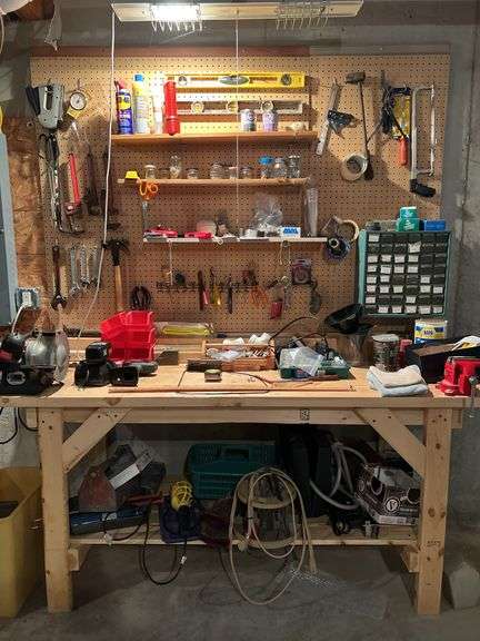 Contents of Work Bench & Peg Board image