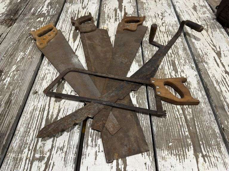 Collection of Five Hand Saws image