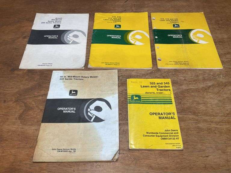 (5) John Deere L&G Manuals image