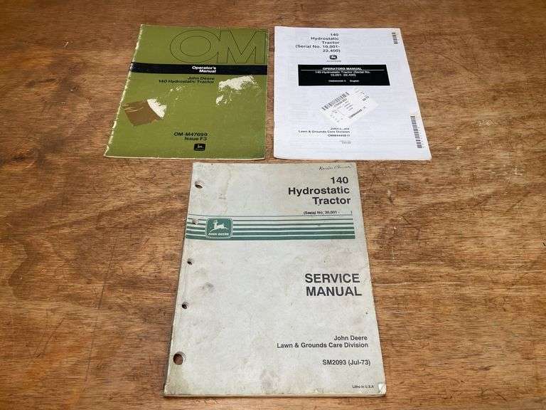 (3) John Deere L&G Manuals image