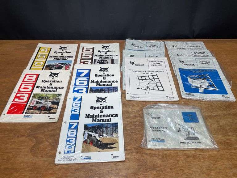 (12) Bobcat Manuals