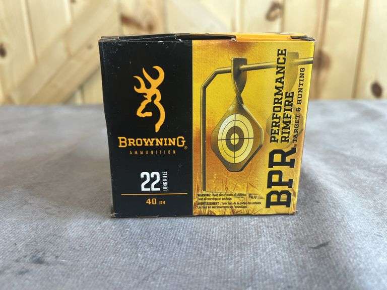 1 Box Browning BPR 40 Gr. RN .22 LR image