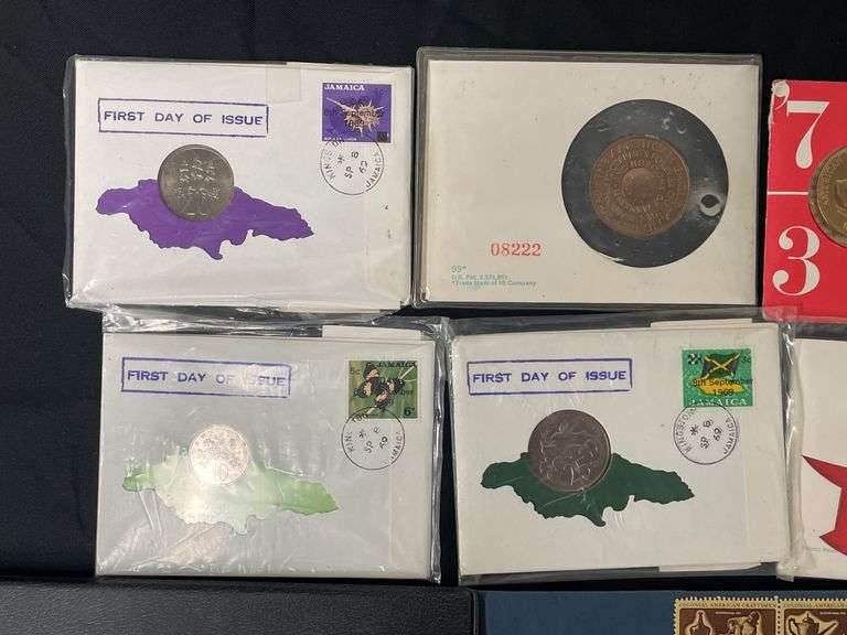 First Day of Issue Cover Coins