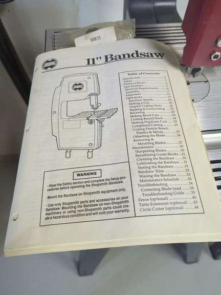Shopsmith 11" Bandsaw