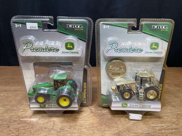 (2) 1/64 John Deere 8530 Gold + 8520 Premiere NIB Ertl image