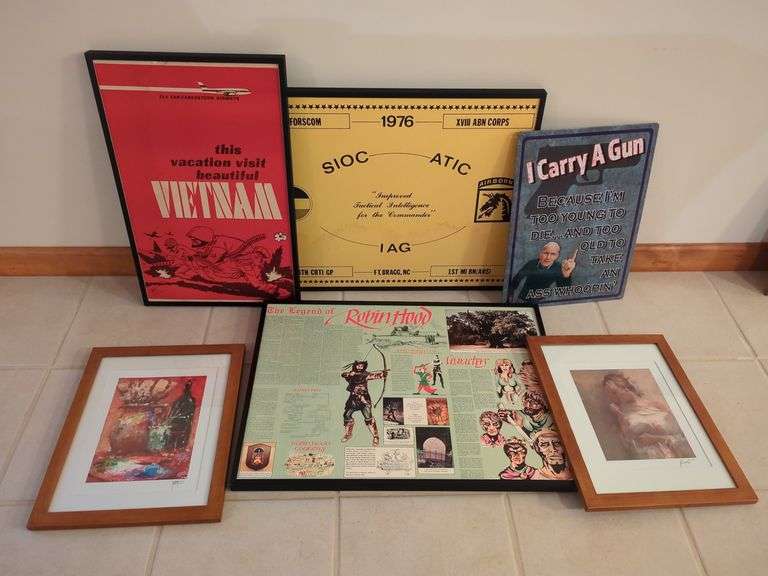 Assorted Wall Art Lot - Basement image