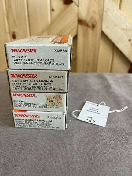 4 Boxes Winchester 12 Gauge 00 Buckshot