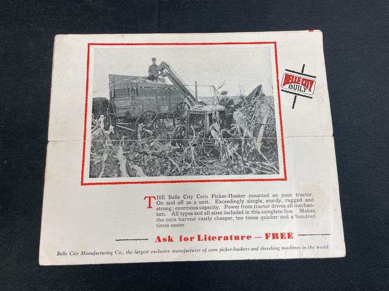 Belle City Thresher Sales Literature image