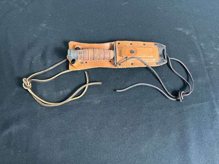 Ontario Knife Co. Jet Pilots Knife w/Scabbard and Stone image
