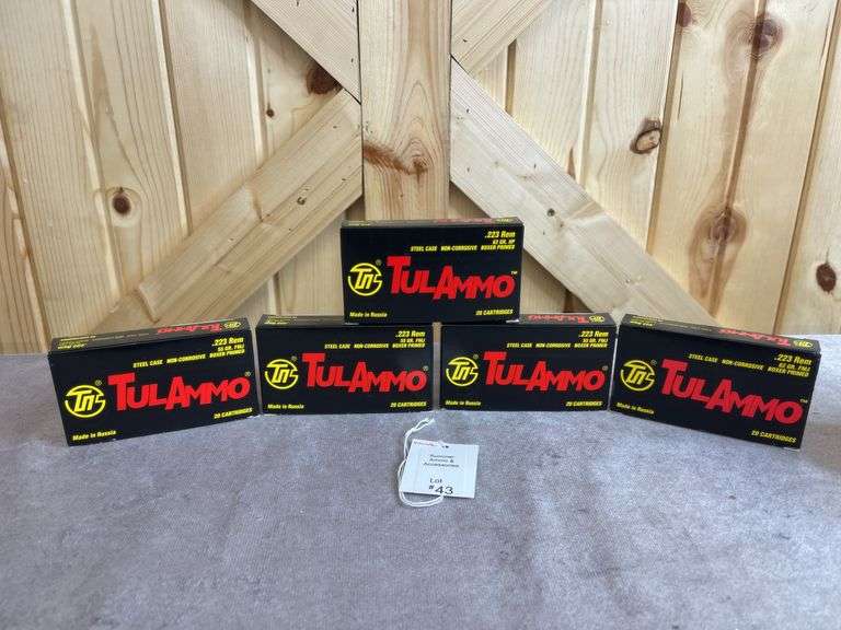 5 Boxes TulAmmo 55 & 62 Gr. FMJ .223 image