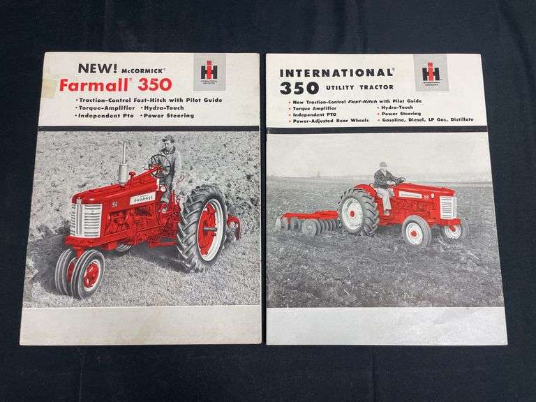 (2) IH Farmall 350 Tractor Sales Literature image