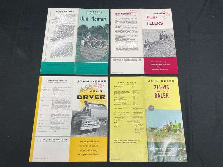 (4) John Deere Implement Sales Literature image