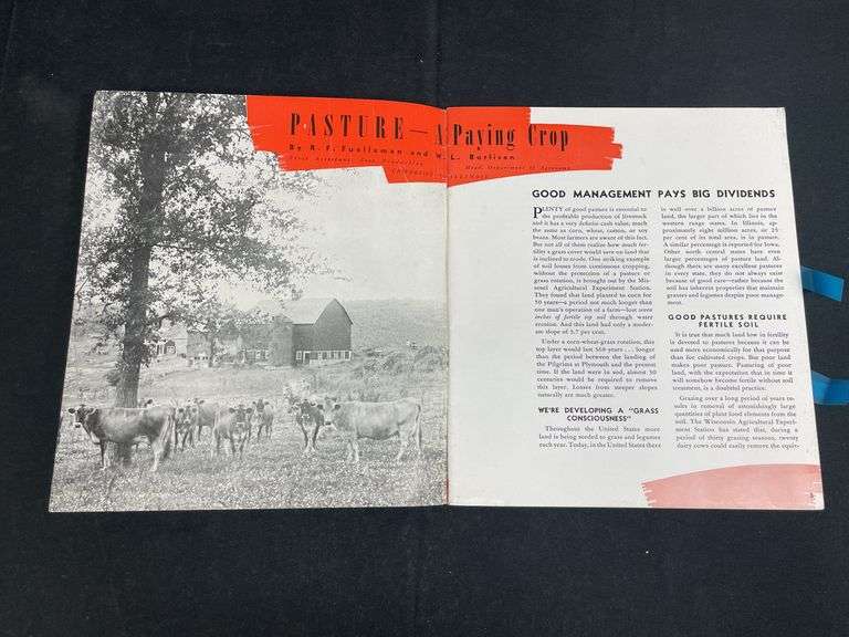 1940 John Deere Pasture, A Paying Crop Literature