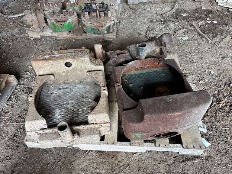 (2) John Deere Radiators and an Allis Chalmers Mechanical Lift image