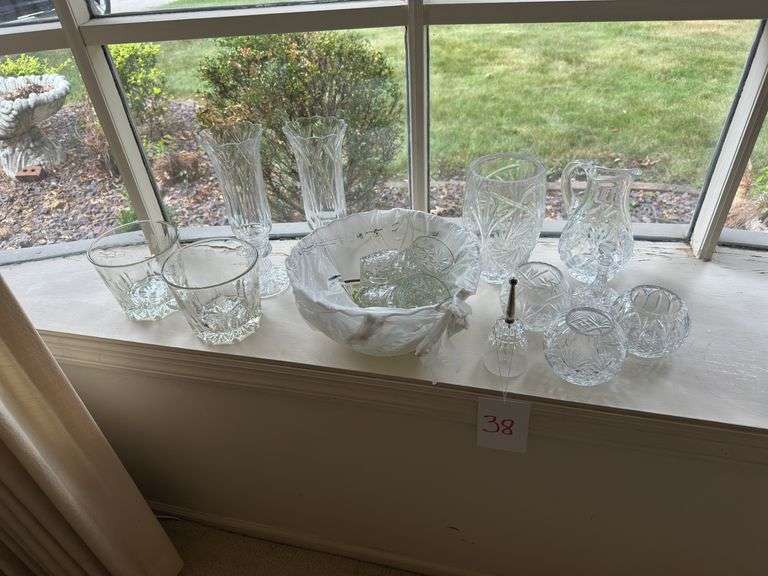 Assorted Glass Decorations - Pitchers/Candle Holders