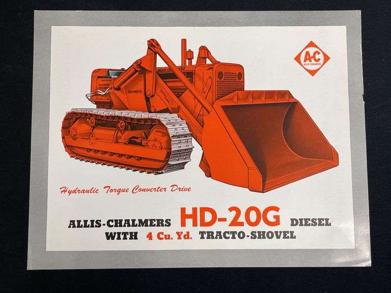 Allis Chalmers HD-20G Crawler Sales Literature image