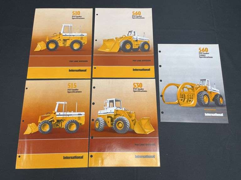 (5) IH Pay Loader Sales Literature image