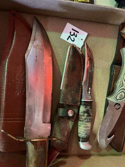 Knives lot with cases
