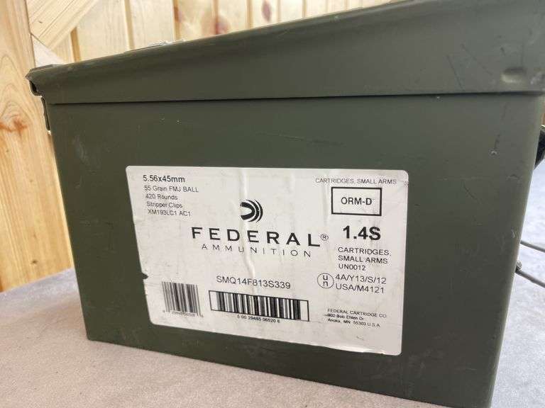 Federal 5.56 Ball XM193 With Metal Canister image