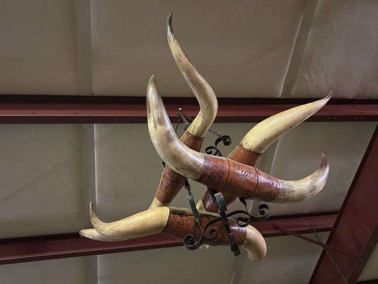 Steer Horn Chandelier image