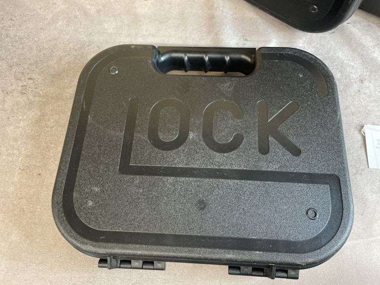 4 Misc Hard Plastic Handgun Cases Including Two Glock Cases