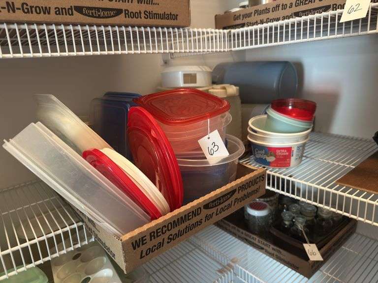 Assorted Tupperware/Plastic Containers image