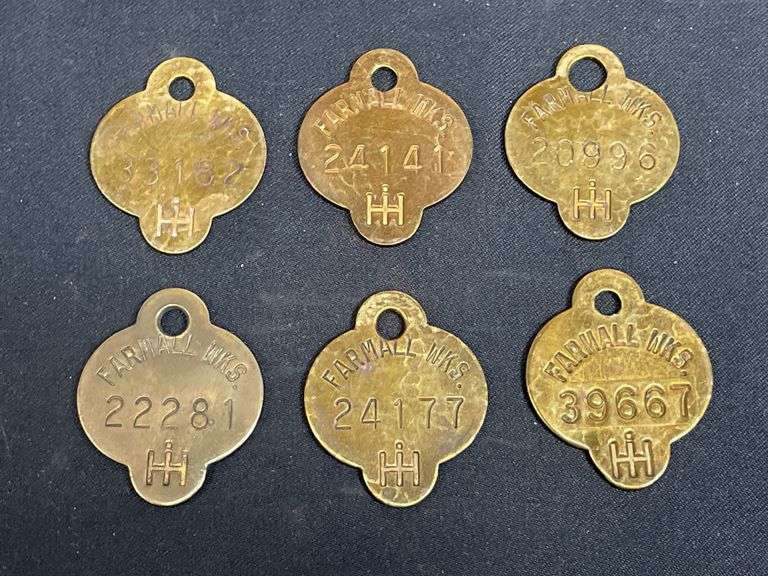 (6) IH Farmall Works Tool Tags image