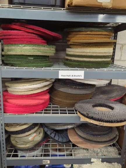 Rotary Floor Pads and Bruches Lot image