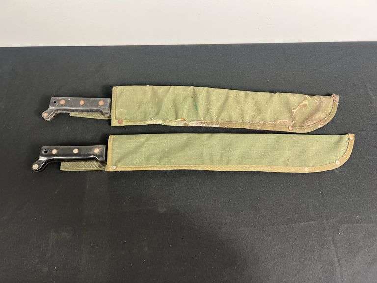 (2)-US Military Ontario Knife Co. Machetes image
