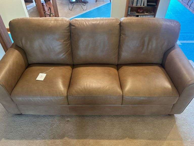 Leather Couch/Sleeper 77” W image