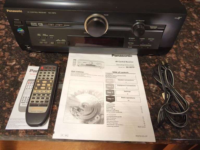 Panasonic Receiver - SA - HE70