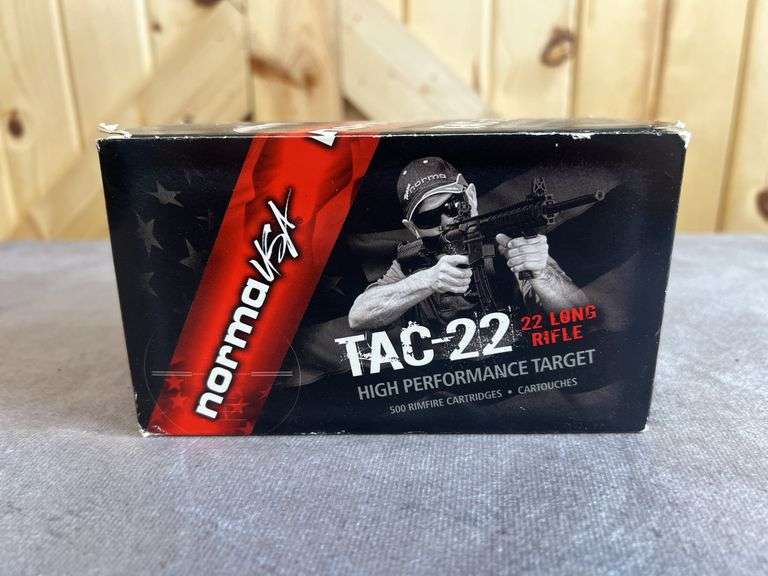 500 Rounds Norma USA TAC-22 40 Gr. RN .22 LR image