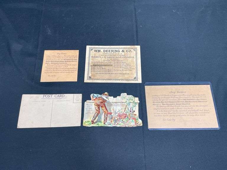 (5) IHC Deering + McCormick Trade Cards