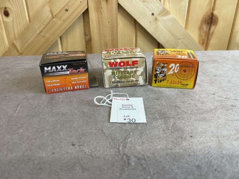 1 Box Maxx Tech, Wolf & Tiger 7.62x39 FMJ7.62X39 FMJ image