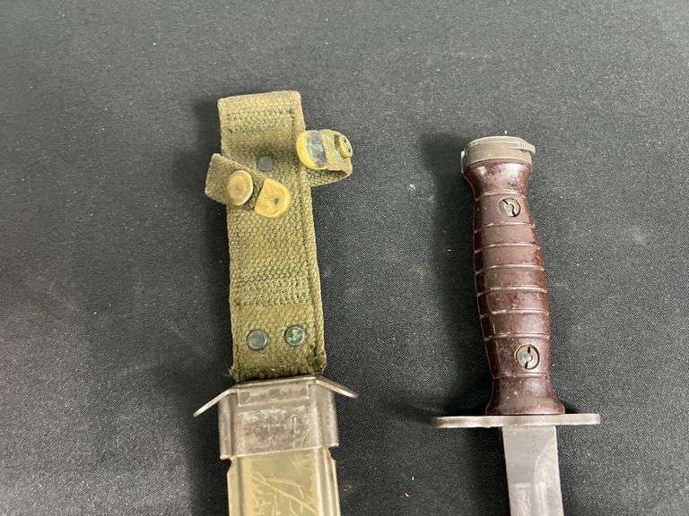 Italian (A.E.T.) M4 Bayonet w/US M8A1 Scabbard