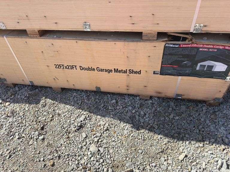 22 X 23FT Double Garage Metal Shed