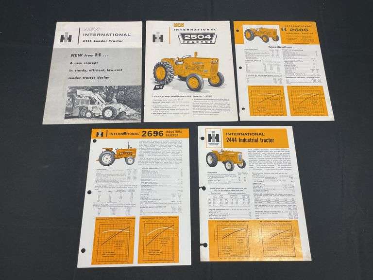 (5) IH Industrial Tractor Sales Literature image
