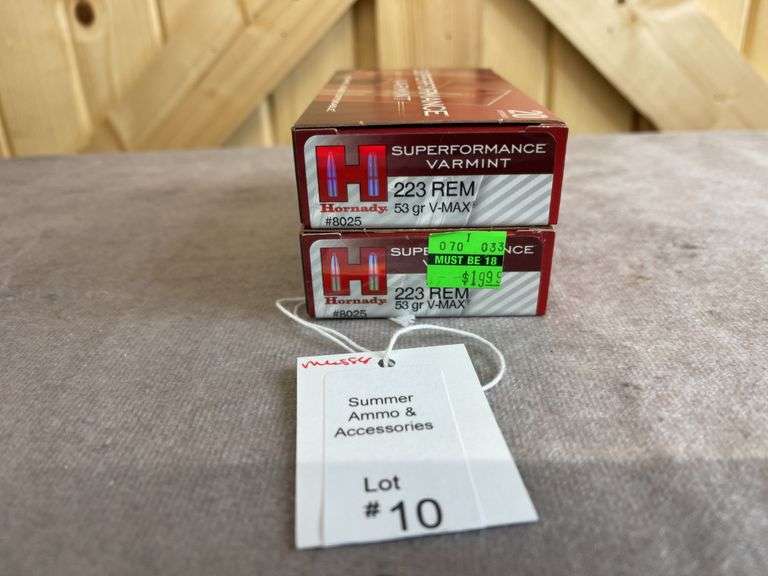 2 Boxes Hornady Superformance Varmint 53 Gr. V-Max .223